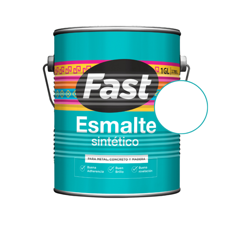 ESMALTE SINTETICO FAST/IRIS BLANCO 1/4 GLN. 1