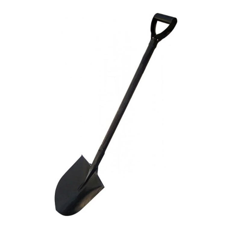 PALA OKB PUNTA HUEVO NEGRA MANGO METAL 1