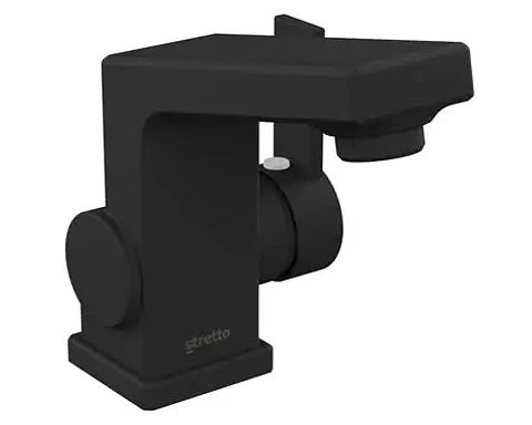 MONOMANDO LAVAMANOS RIDOTTI STRETTO NEGRO MATTE 20DT5003220