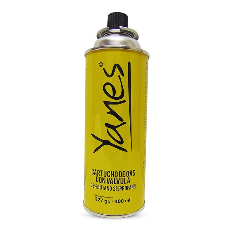 GAS BUTANO YANES C/VALVULA 227GR/400GR.572750/9500133/B-GAS-227 1