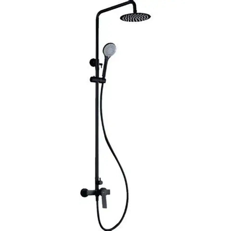 MONOMANDO DUCHA/COLUMNA STRETTO FARINA NEGRA MATTE 21ST4000030 1