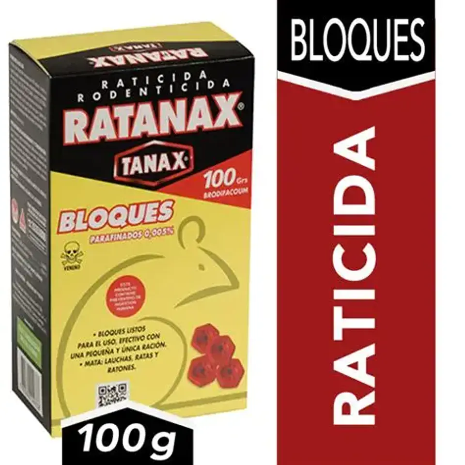 RATICIDA RATANAX BLOQUE 100 GR 1