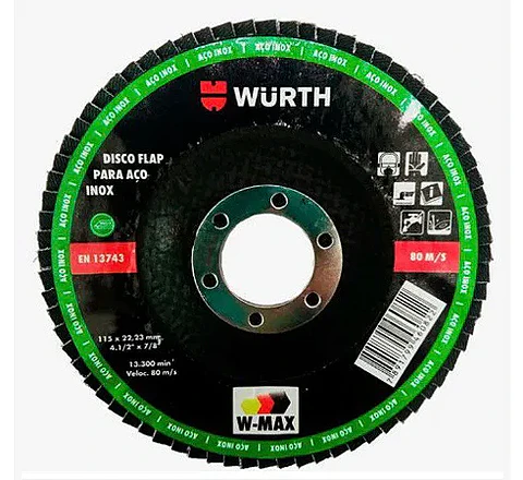 DISCO FLAP ACO WURTH 4.1/2" N° 60 5986214002