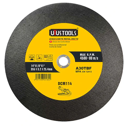 DISCO CORTE METAL UYUSTOOLS 14" DCM114