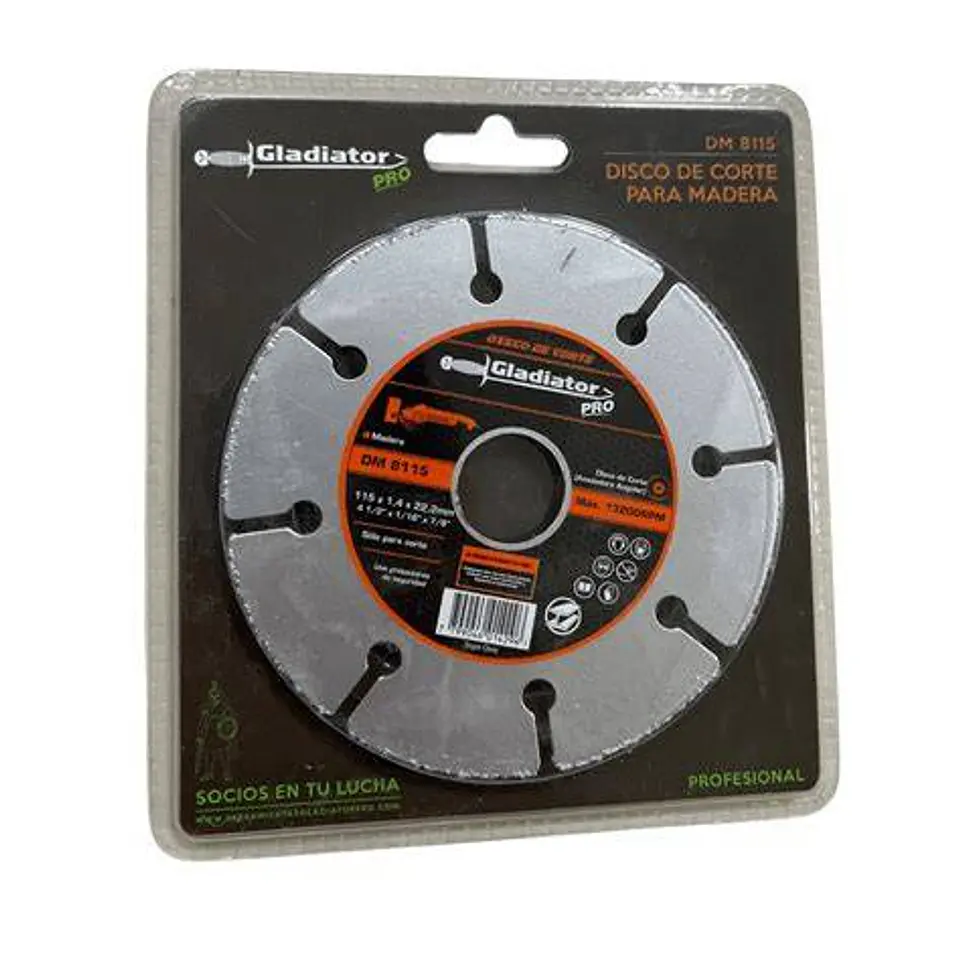 DISCO CORTE P/MADERA GLADIATOR 4.1/2