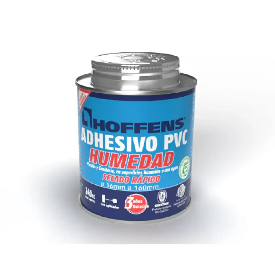 ADHESIVO PVC HOFFENS 240 CC. C/PINCEL 50035/50038 1