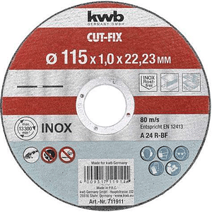 DISCO CORTE ACERO INOX KWB 4.1/2