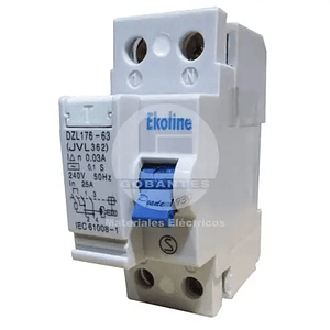 DIFERENCIAL EKOLINE 2 X 25 A. (30 MA) DIN 606365