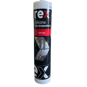 SILICONA REX ROJA ALTA TEMPERATURA 280 ML.30142