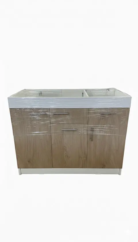 MUEBLE LAVAPLATO CAFE 100 DER 90CM 3P/1C (iM100-SD90)