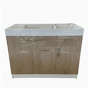 MUEBLE LAVAPLATO CAFE 100 DER 90CM 3P/1C (iM100-SD90)