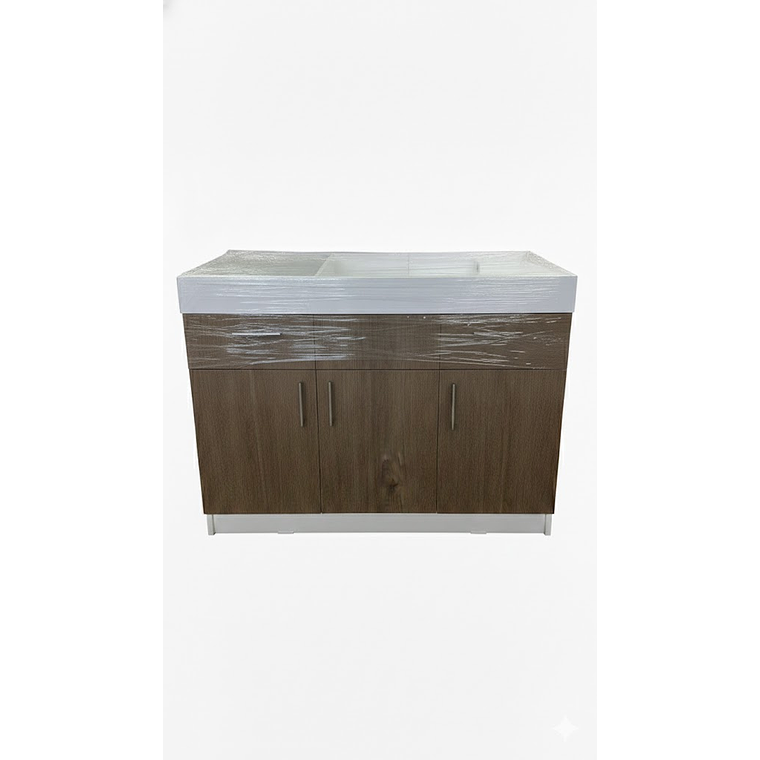 MUEBLE LAVAPLATO CAFE 120 IZQ 90CM 3P/1C (iM120-SI90) 1