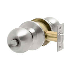 CERRADURA POMO STARK BAÑO/DORMITORIO ACERO  SDP30-AI*