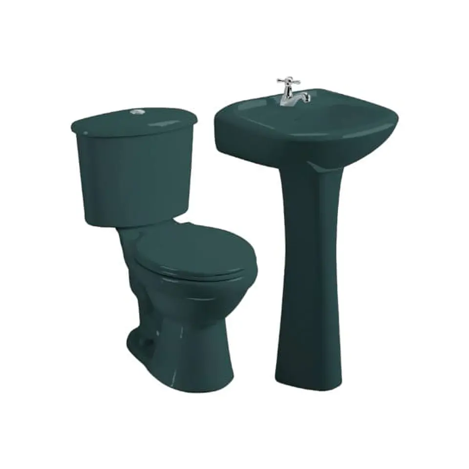 SALA BAÑO FANALOZA EDESA/EVOLUTION VERDE TEAL 30 CM 1