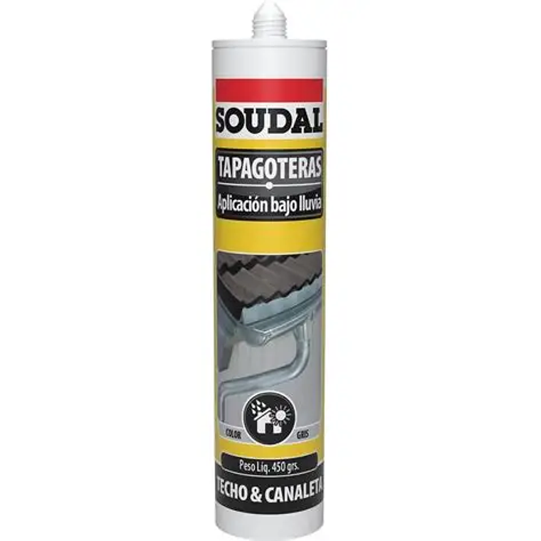 TAPAGOTERA SOUDAL GRIS CARTUCHO 450 GR. 147322- 1