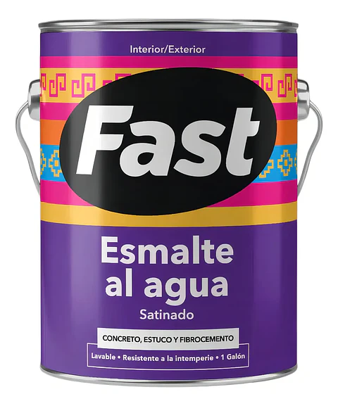 ESMALTE AL AGUA FAST/IRIS CHAMPAGNE 1 GLN.