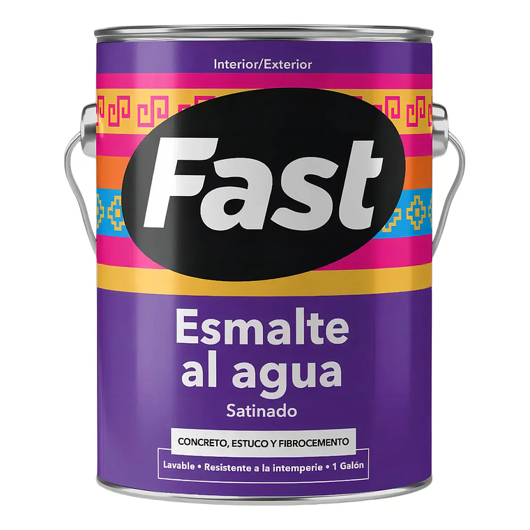 ESMALTE AL AGUA FAST/IRIS DAMASCO 1 GLN. 1