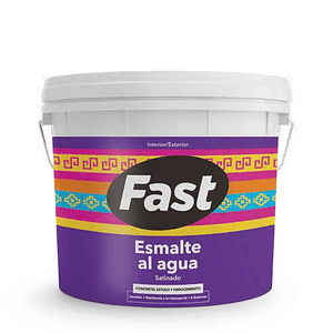 ESMALTE AL AGUA FAST/IRIS BLANCO TINETA 4 GLN.