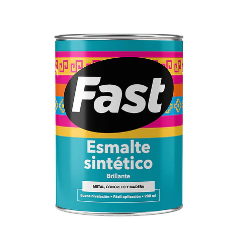 ESMALTE SINTETICO FAST/IRIS NEGRO 1/4 GLN.