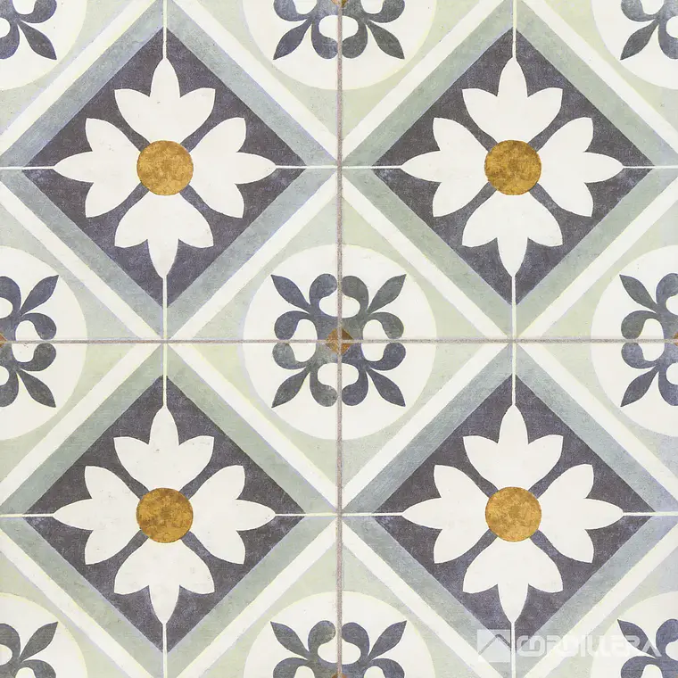 CORDILLERA 45X45 FLOWER BLUE (2.29-11)IFLWRCP24KC 1