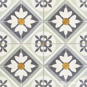 CORDILLERA 45X45 FLOWER BLUE (2.29-11)IFLWRCP24KC