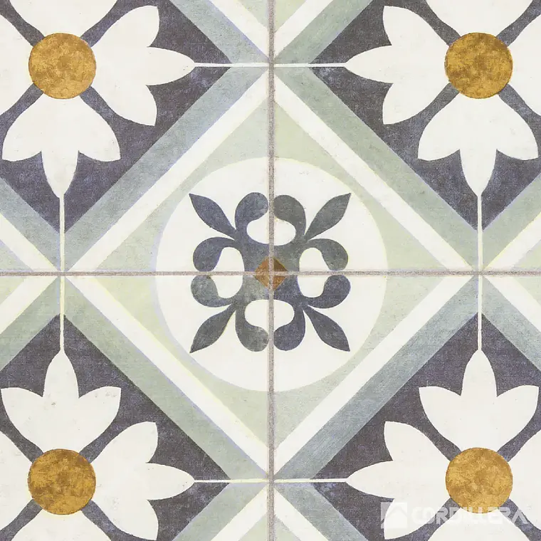 CORDILLERA 45X45 FLOWER BLUE (2.29-11)IFLWRCP24KC 2