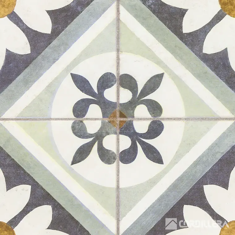 CORDILLERA 45X45 FLOWER BLUE (2.29-11)IFLWRCP24KC 3