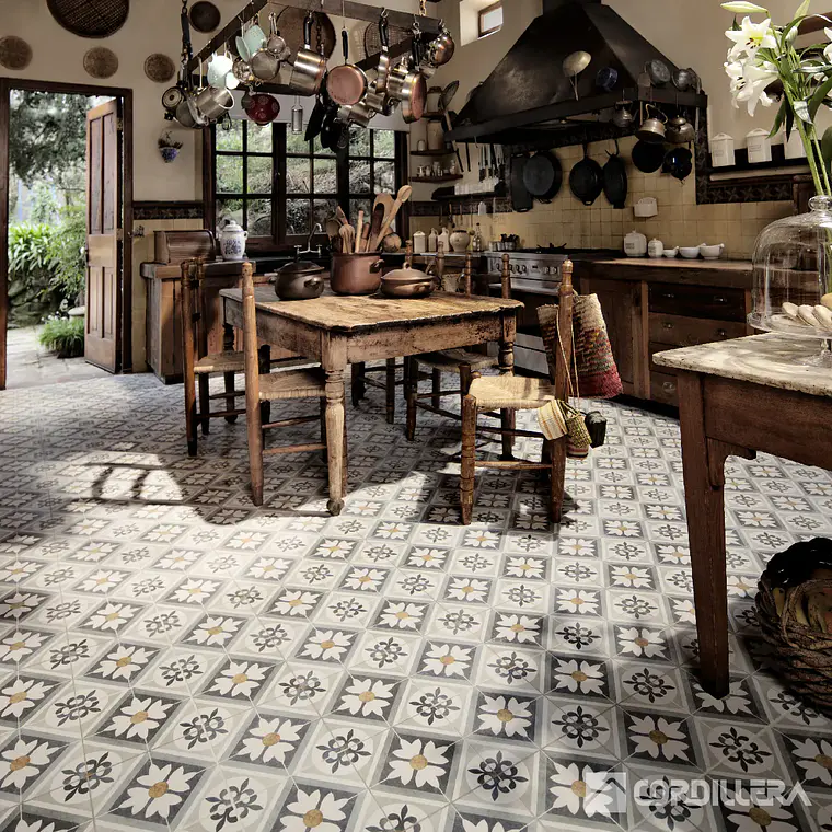 CORDILLERA 45X45 FLOWER BLUE (2.29-11)IFLWRCP24KC 4