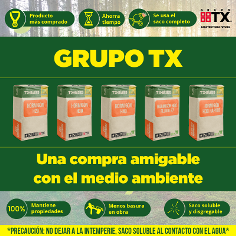 HORMIGON TRANSEX H20 SACO 25 KG. HT002-25 2