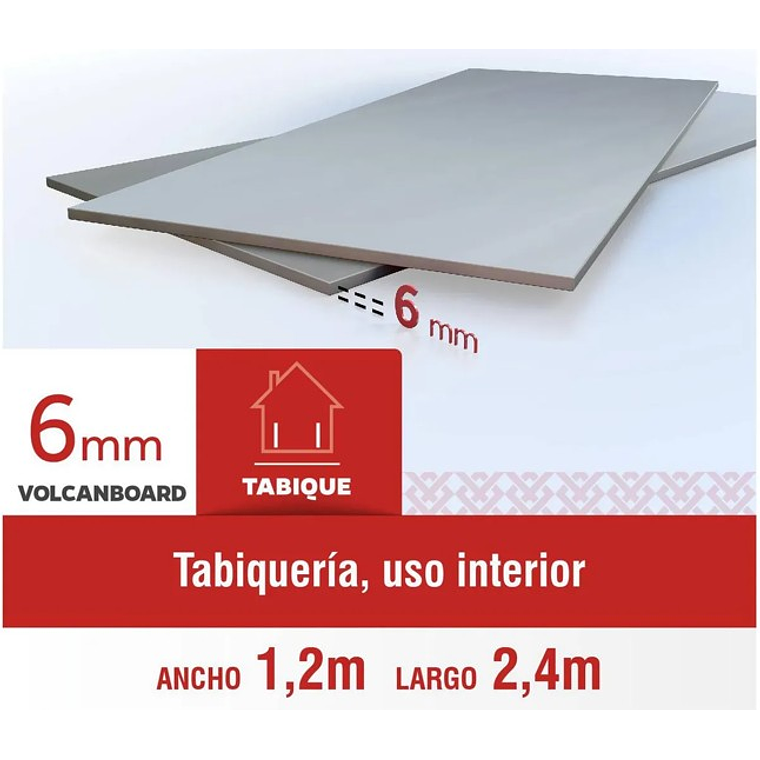 SUPERBOARD 6.0MM. 1.20X2.40MT.(80) 044192 1