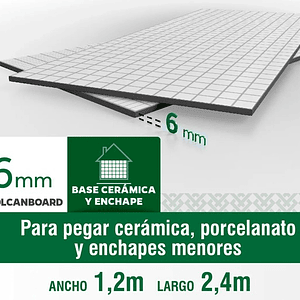 PERMANIT BASE CERAMICA 6MM.1.2 X 2.4 MT.044934