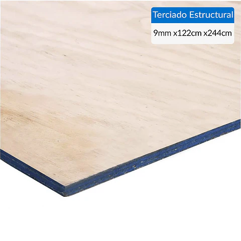 TERCIADO ESTRUCTURAL 09 MM.1.22X2.44 MT.(108) 1512,000