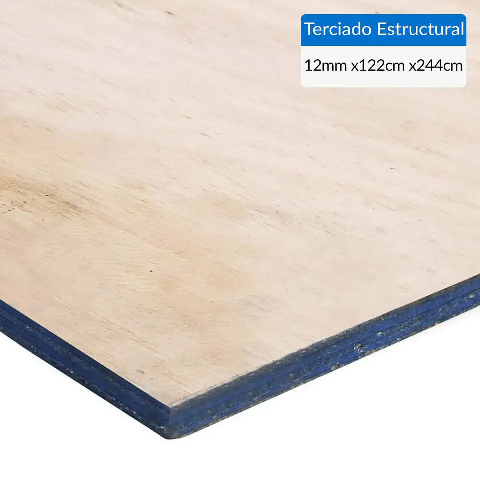 TERCIADO ESTRUCTURAL 12 MM 1,22 X 2,44 MT.(80) 044947 1