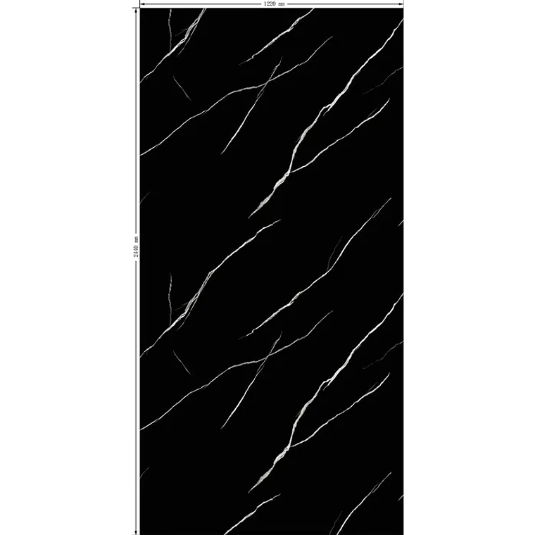 REVESTIMIENTO PVC CARRARA BLACK 1,22X2,44 MT 250888 1