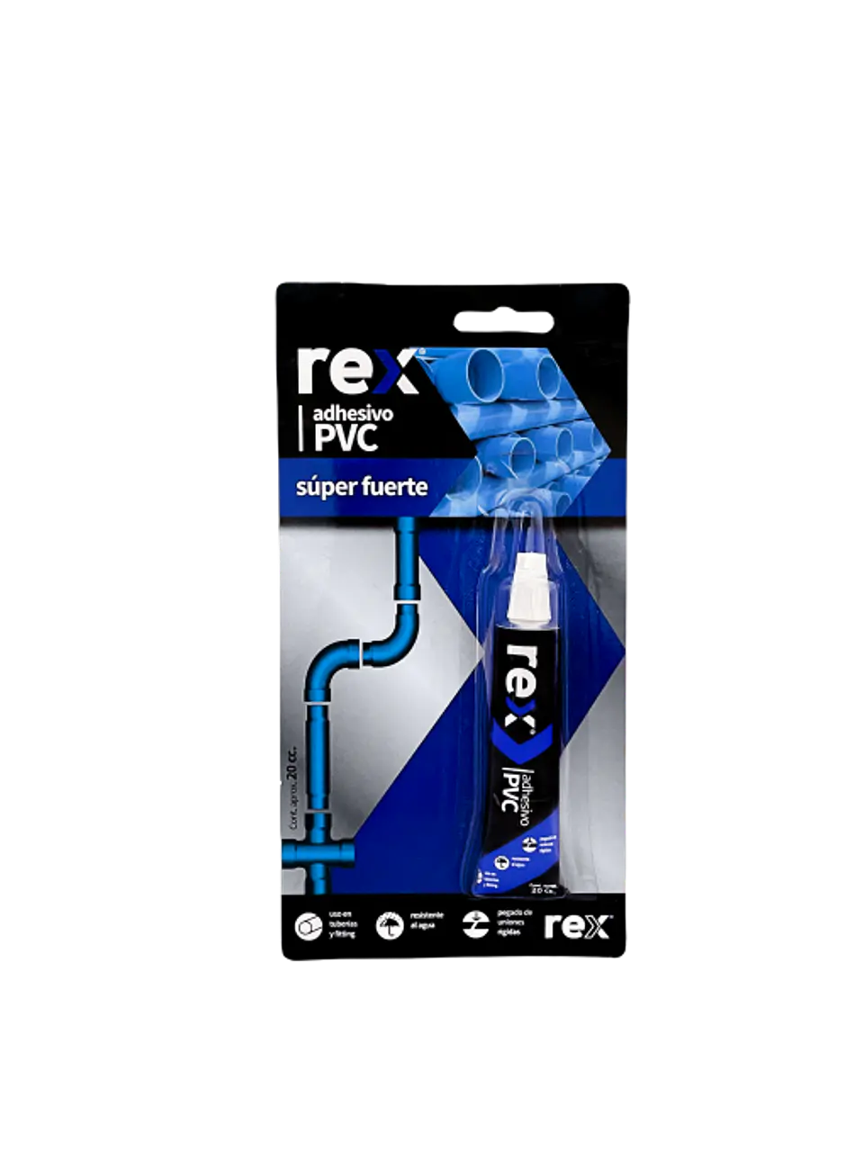 ADHESIVO PVC REX 20 CC.30325 1