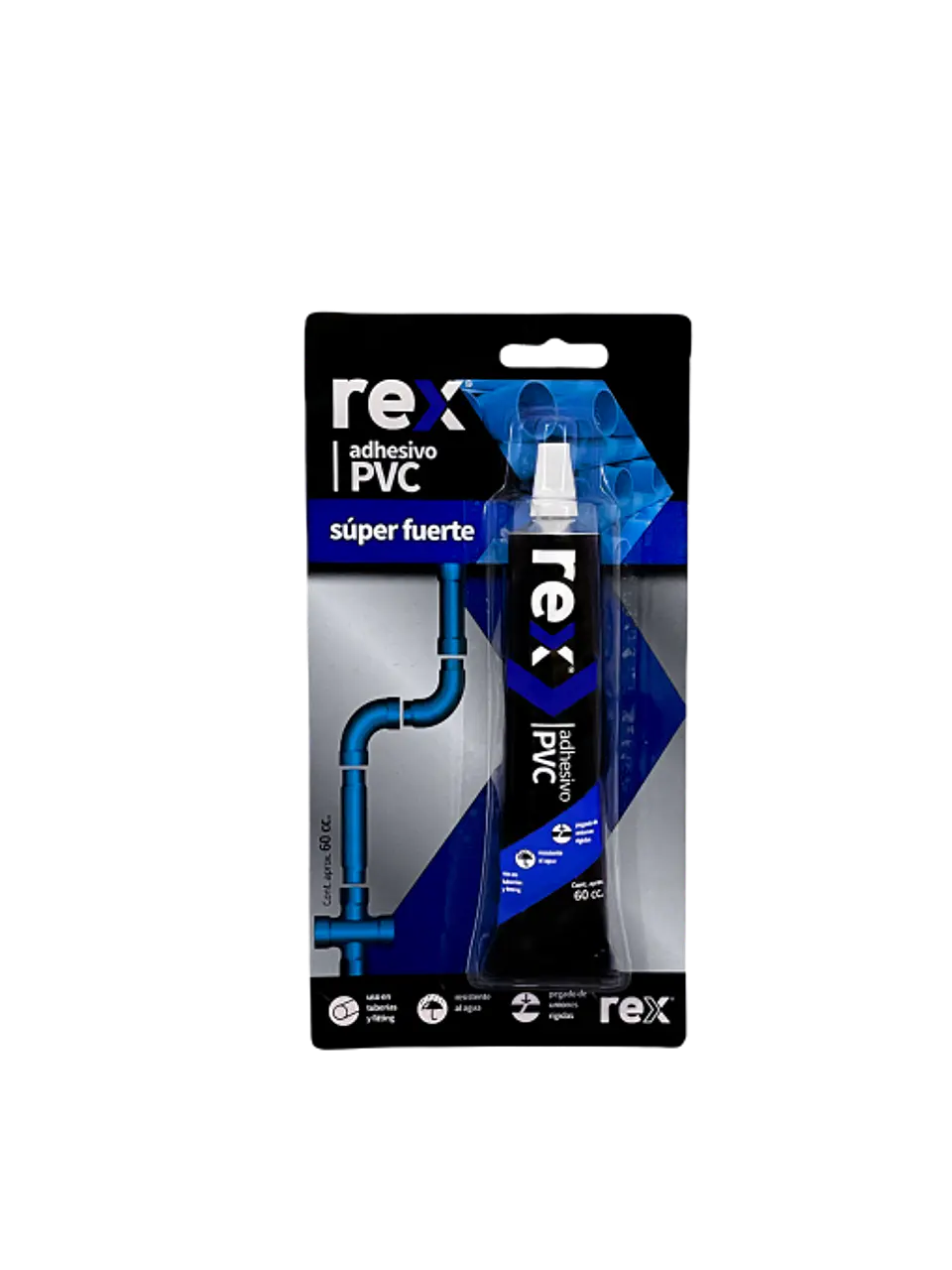 ADHESIVO PVC REX  60 CC.30324 1