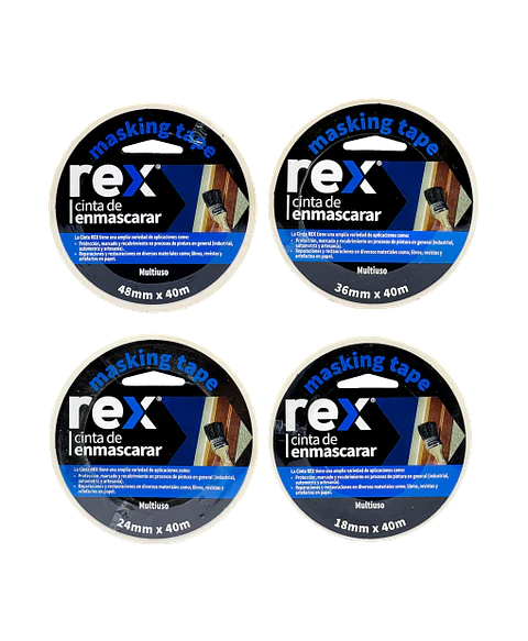 CINTA MASKING REX 24 MM.X 40 MT.30403
