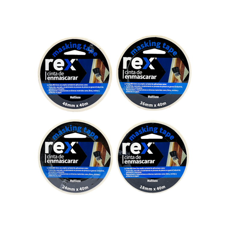 CINTA MASKING REX 24 MM.X 40 MT.30403 1