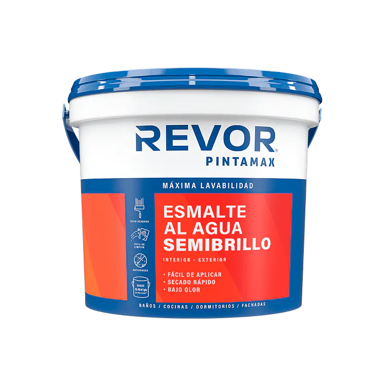 ESMALTE AL AGUA SEMIBRILLO PINTAMAX REVOR BASE C 5GL.9664984417 1
