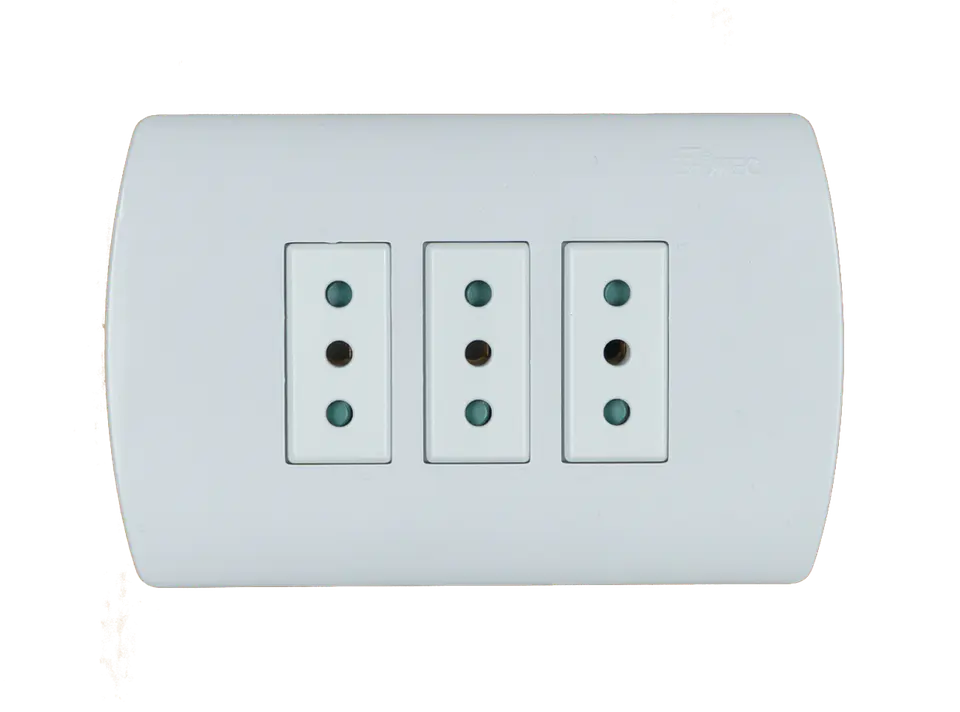 ENCHUFE MEC TRIPLE 10A.ARIS PRO BLANCO 0200AP0556 1