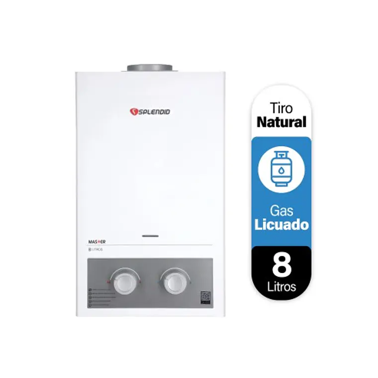 CALEFON SPLENDID 8 LT.IONIZADO GAS LICUADO 003715/1266179 1