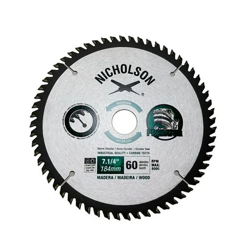 HOJA SIERRA CIRCULAR NICHOLSON 7.1/4"X60 D.807060N/335911