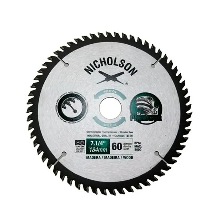 HOJA SIERRA CIRCULAR NICHOLSON 7.1/4