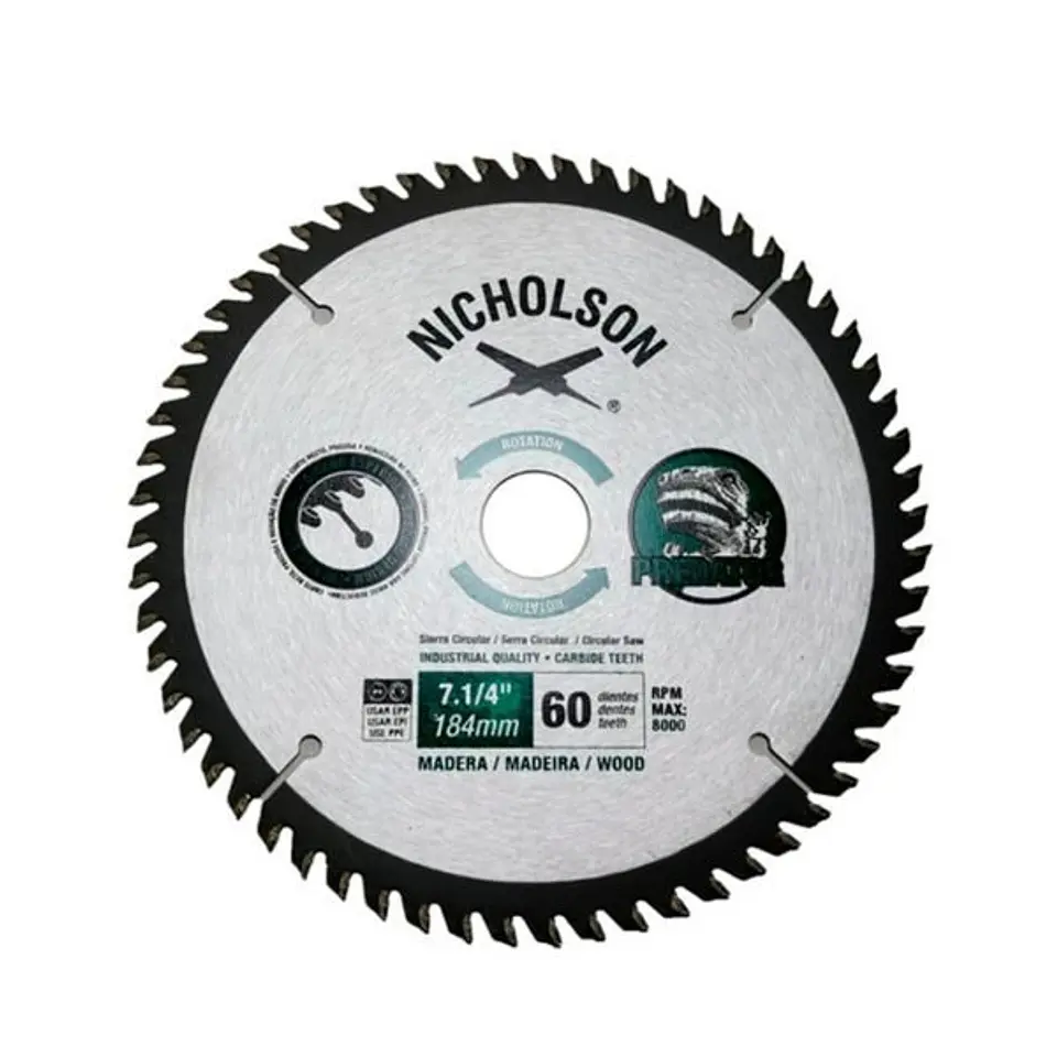 HOJA SIERRA CIRCULAR NICHOLSON 7.1/4