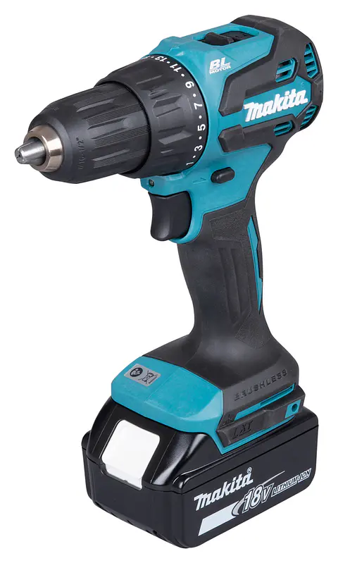 TALADRO PERCUTOR MAKITA 13MM 18V+BAT3AH+CARG+BL DHP490RFX