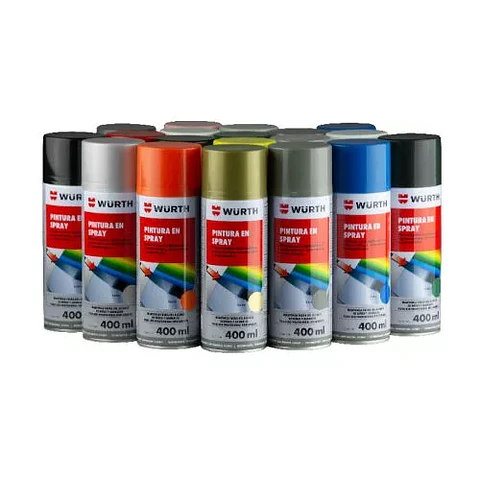 SPRAY WURTH NEGRO BRILLANTE 400 ML 5986114013