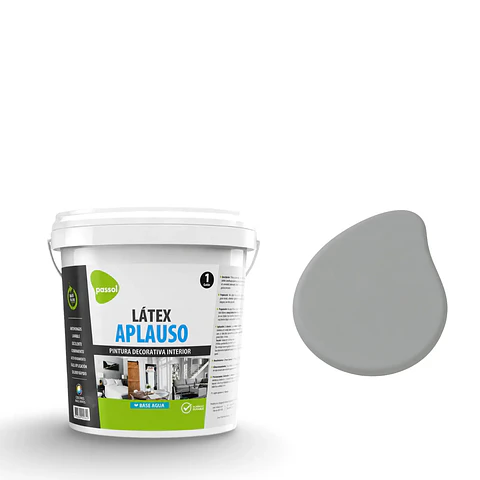 LATEX PASSOL APLAUSO GRIS ACERO 1 GLN. 101413038
