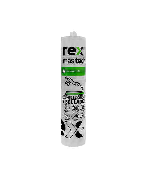 ADHESIVO SELLADOR MAS TECH REX TRANSP. 290ML 30219