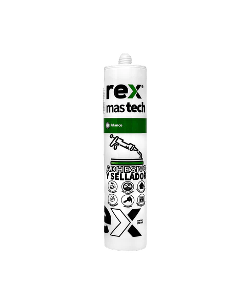 ADHESIVO SELLADOR MAS TECH REX BLANCO 290ML 30217