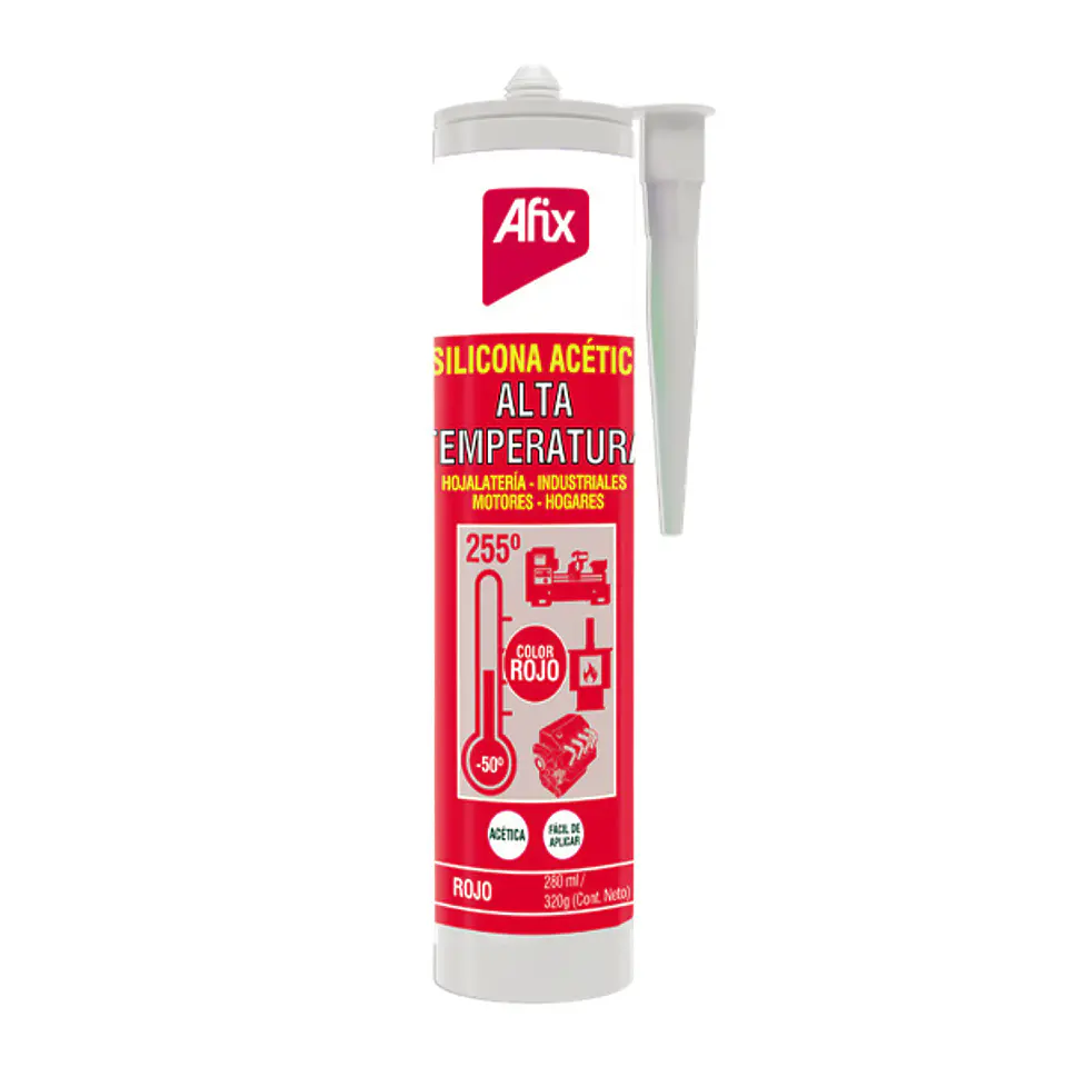 SILICONA AFIX ALTA TEMPERATURA 300GR 1